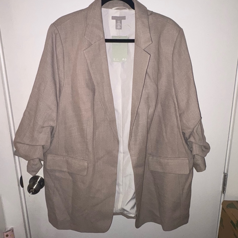 Women's Tan Blazer Coat